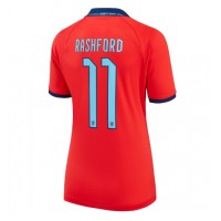 Ženski Nogometni dresi Anglija Marcus Rashford #11 Gostujoči SP 2022 Kratek Rokav